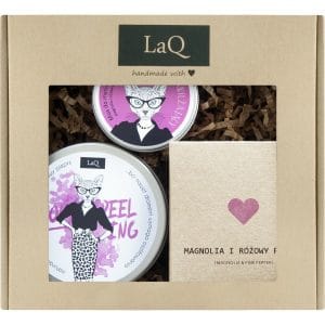 Nowość. super cena: prezentowy box laq kicia scrub & masło mus