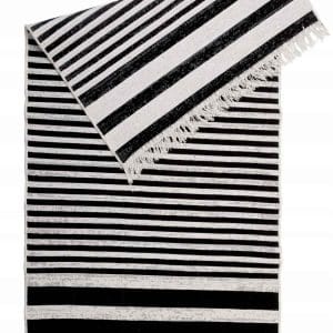 Nowość. Dwustronny dywan boho z bawełny 120x160 szary – super cena