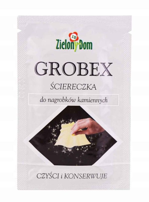 ŚCIERECZKA DO CZYSZCZENIA GROBÓW GROBEX NAWILŻANA CZYSZCZĄCA POMNIK MOKRA