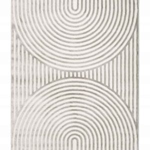 Nowość. miękki dywan boho 67x120 cm szary-biały w super cenie