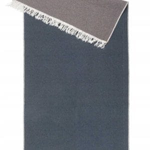 DYWAN BOHO 120 X 160 DWUSTRONNY SZARY GRANAT KILIM