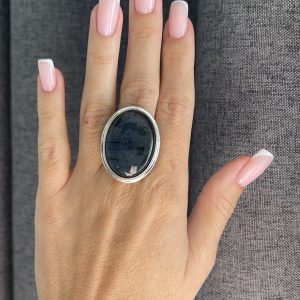 Nowość. pierścionek z labradorytem regulowany super cena