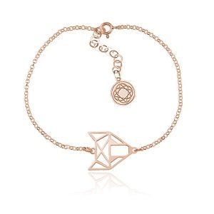 Nowość. bransoletka foxy z lisem origami rose gold w super cenie