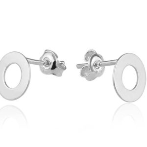 Nowość. srebrne kolczyki ring w super cenie