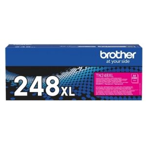 Nowość. super cena: oryginalny toner brother tn-248xlm purpurowy