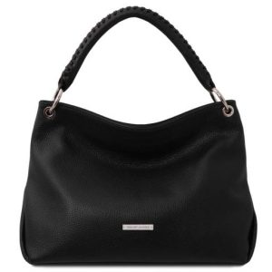 Nowość: czarna torebka tuscany leather z miękkiej skóry w super cenie