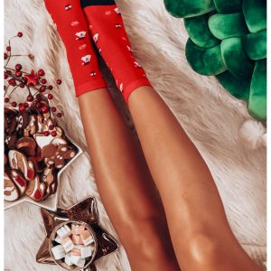 Nowość. świąteczne skarpetki santa gift wzór 1 w super cenie
