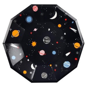 Nowość. duże talerzyki kosmos 8 szt. meri meri w super cenie