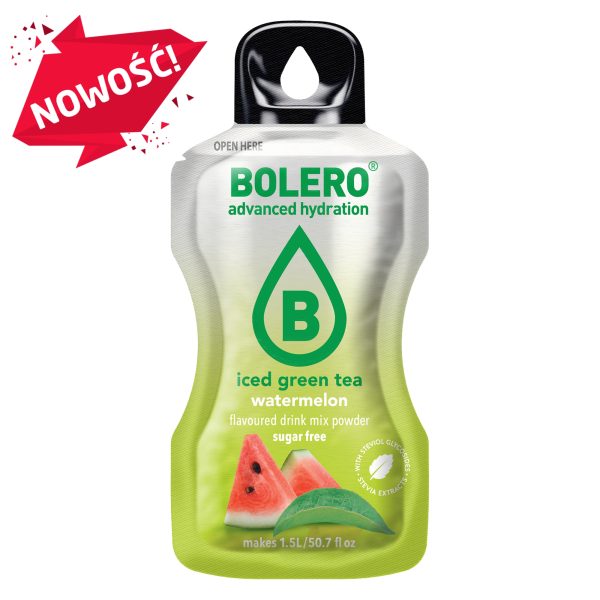 Bolero 8g Iced Green Tea Watermelon (Zielona herbata mrożona o smaku arbuza)