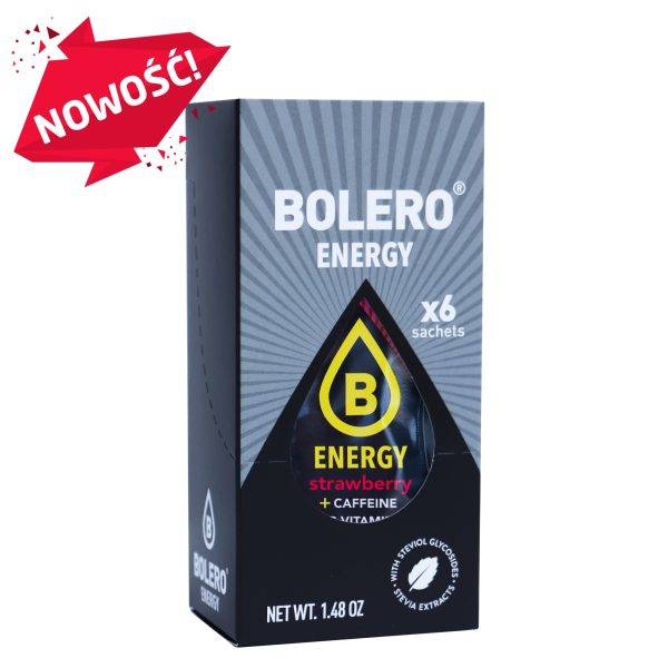 Bolero 7g 6szt Energy Strawberry ze stewią