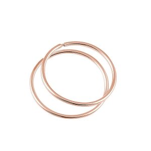 Nowość. kolczyki koła 25mm rose gold – hit w super cenie