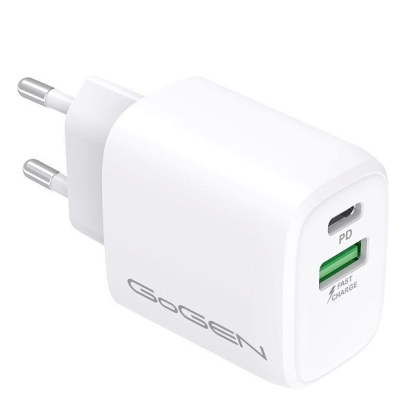 Ładowarka 1x USB-C PD 20W, 1x USB 18W GoGEN ACHPDQ220W