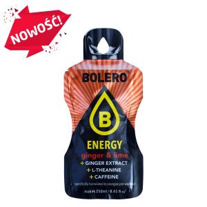 Nowość. bolero energy 7g ginger&lime ze stewią w super cenie