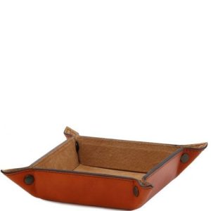 Nowość. miodowa tacka tuscany leather s ze skóry – super cena