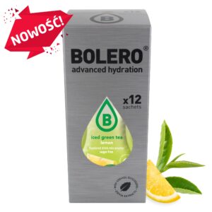 Nowość. bolero zielona mrożona herbata cytrynowa 12x8g w super cenie