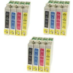 Nowość. tusze t0715 do epson (komplet 3x) w super cenie + 24h
