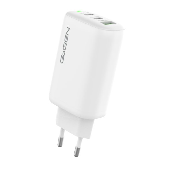 Ładowarka sieciowa 2xUSB-C PD, 1xUSB-A 65W GoGEN ACHPD365W biała