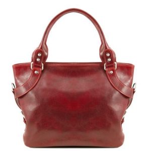 Nowość. Czerwona torebka skórzana ilenia tuscany leather w super cenie