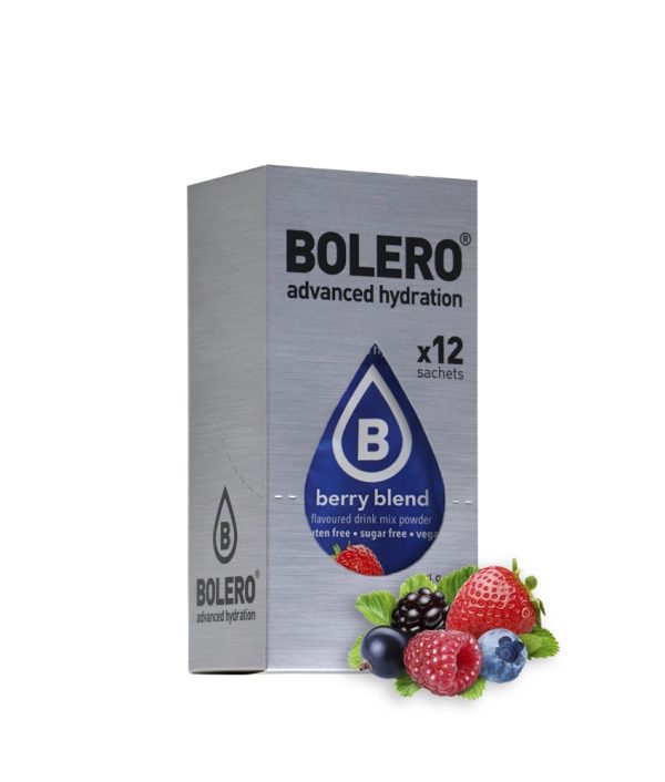 Bolero 3g 12szt Berry Mix. Zestaw smaków Jagodowych. Napój w proszku