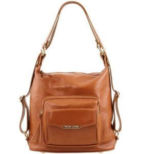 Nowość: skórzana torba na ramię tuscany leather cognac w super cenie