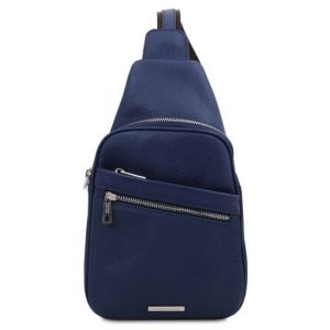 Nowość. granatowa listonoszka tuscany leather albert w super cenie