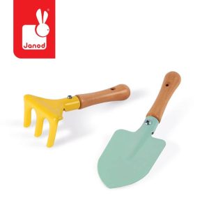 Nowość. super cena: janod mini ogródek – łopatka i grabki dla dzieci