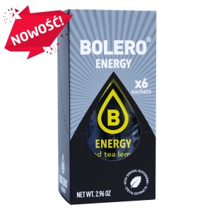 Nowość. bolero energy iced tea lemon 6x14g ze stewią super cena