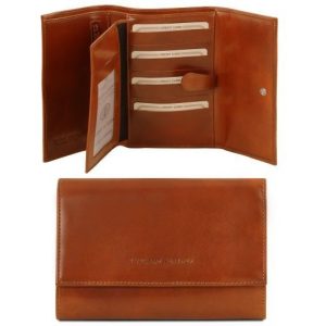 Nowość. skórzany portfel damski tuscany leather miodowy w super cenie