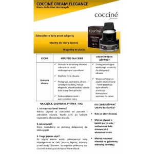 Nowość. Krem elegance do butów coccine bezbarwny w super cenie