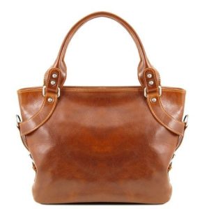 Nowość: miodowa torebka skórzana ilenia tuscany leather w super cenie