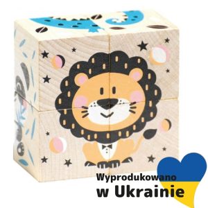 Cubika drewniana układanka zwierzątka – nowość w super cenie