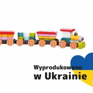 Cubika nowość: drewniany pociąg 3 wagony w super cenie