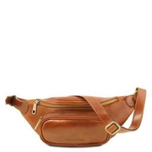 Nowość. Skórzana nerka Tuscany Leather miodowa w super cenie