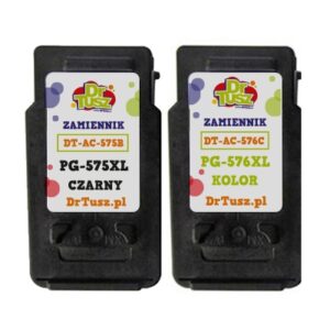 Nowość. super cena: komplet zamienników pg-575xl + pg-576xl canon