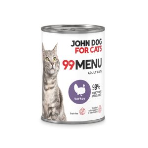 Nowość. Super cena: mokra karma john dog for cats indyk 400g