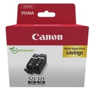 Nowość. super cena: dwupak tuszy canon pgi-525 bk z dostawą 24h
