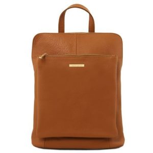 Nowość: plecak tuscany leather z miękkiej skóry cognac w super cenie