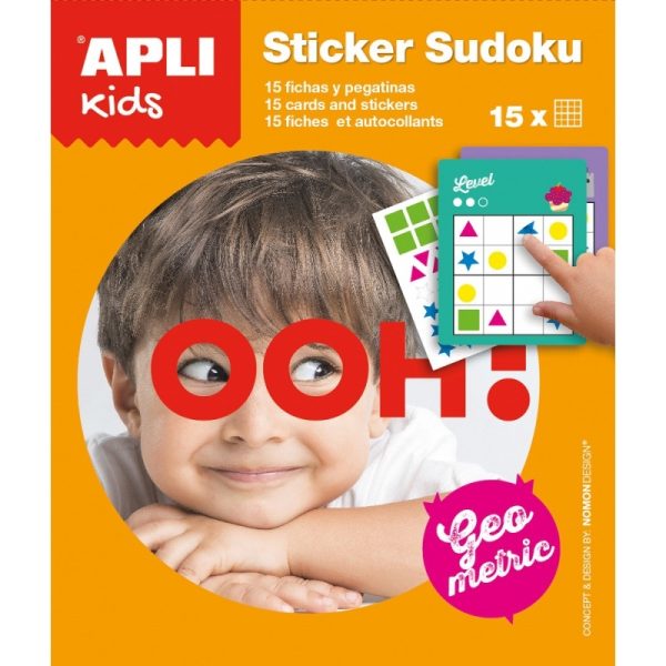 Apli Kids, Gra podróżna z naklejkami sudoku kształty