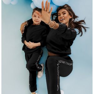 Nowość. welurowy dres dipsy kids z taśmami w super cenie
