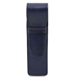 Nowość. skórzane etui na długopis tuscany leather ciemnoniebieskie super cena