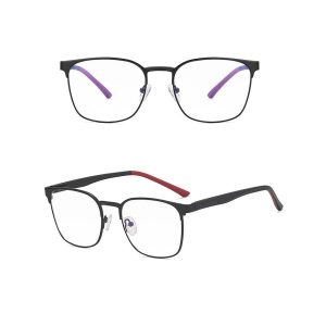 Solidne okulary zerówki do komputera BLUE LIGHT czarne z flexami 25126