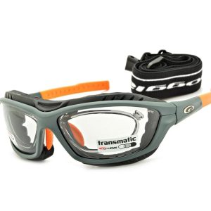 Fotochromowe okulary sportowe przeciwsłoneczne GOGGLE T421-2R Korekcja + Pasek + Gąbka