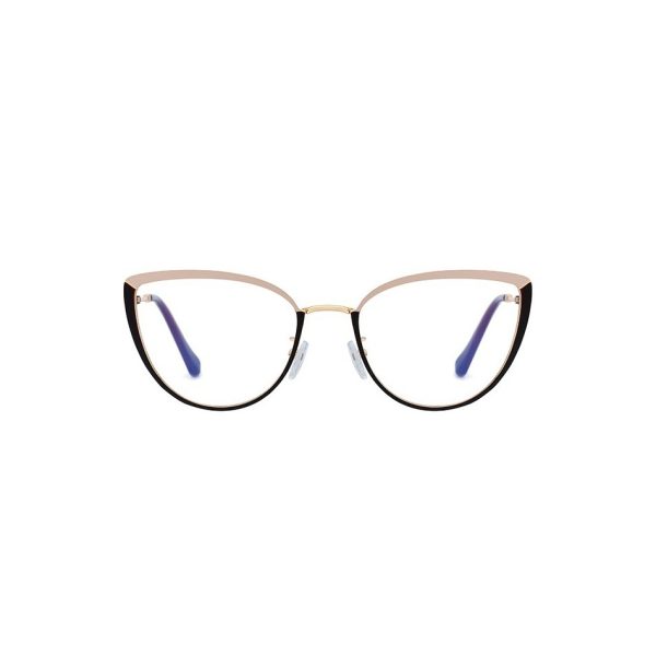 Okulary kocie do komputera damskie z filtrem BLUE Light zerówki 2583-1