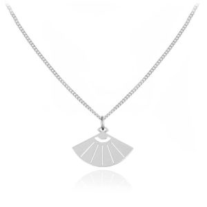 Srebrny Naszyjnik Wachlarzyk S