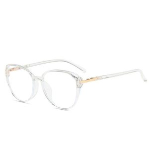 Okulary do komputera owalne damskie z filtrem BLUE Light zerówki 2572-5