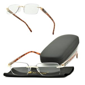 Plusy +2.50 okulary bezramkowe do czytania korekcyjne ST323A