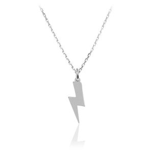 Naszyjnik błyskawica srebro pr. 925