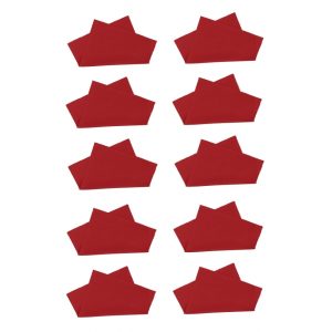 10x Ściereczka z Mikrofibry do okularów - czerwona - Premium 18x15