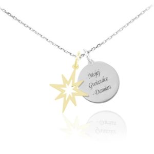 Naszyjnik Gwiazdka Stella III Duo - grawer gratis!