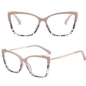 Okulary kocie do komputera damskie z filtrem BLUE Light zerówki 2587-3 (wideo)